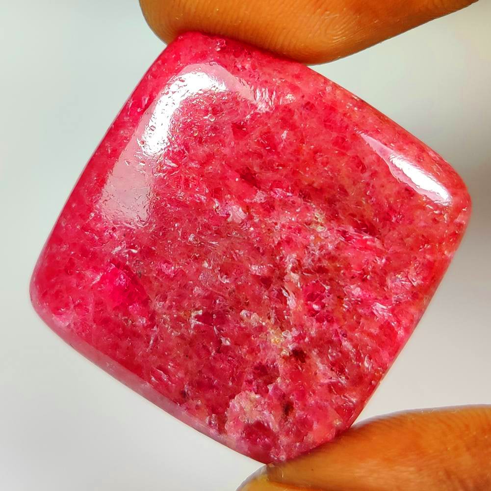 53.81 Ct Natural Rhodonite "Majestic Piece" Cushion Cab (1 of 2)
