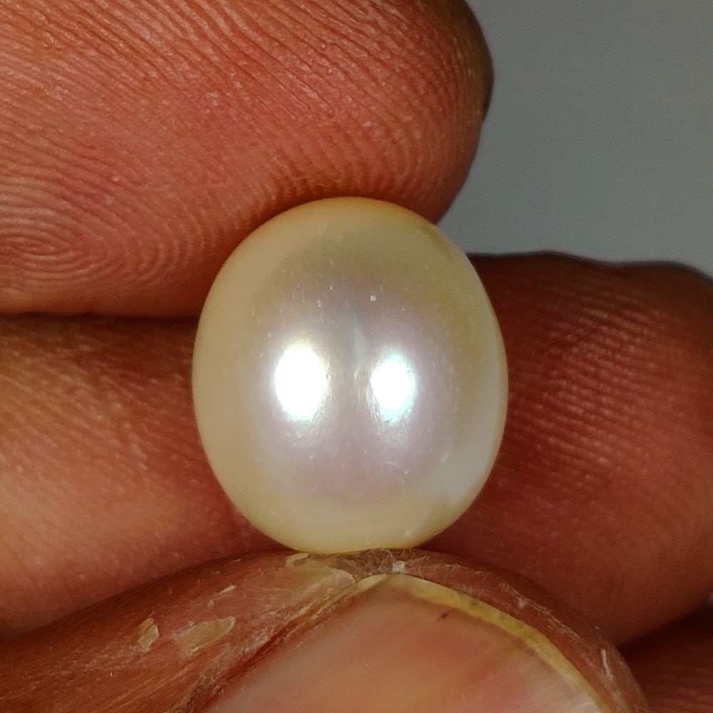 7.03 Ct Natural Fresh Water Pearl Egg Shaped Beads: Weight - 7.03 Ct / Dimensions -11.00 x 10.00 x 10.00 mm / Shape - Egg Shaped Beads / Clarity - Opaque / Origin - Brazil / Treatment - None