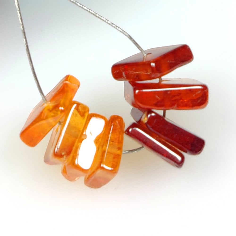 13.26 Ct Natural Orange Hessonite Garnet Round beads: Weight - 13.26 Ct / Dimensions - 6.30 - 7.60 mm / 8 Pc's / Shape - Square Beads / Clarity - VVS / Origin - Nigeria / Treatment - None