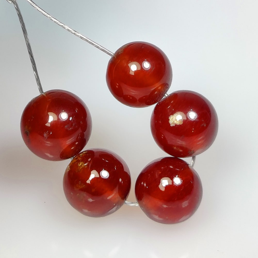 23.03 Ct Natural Baltic Amber Round Ball Beads (1 of 2)