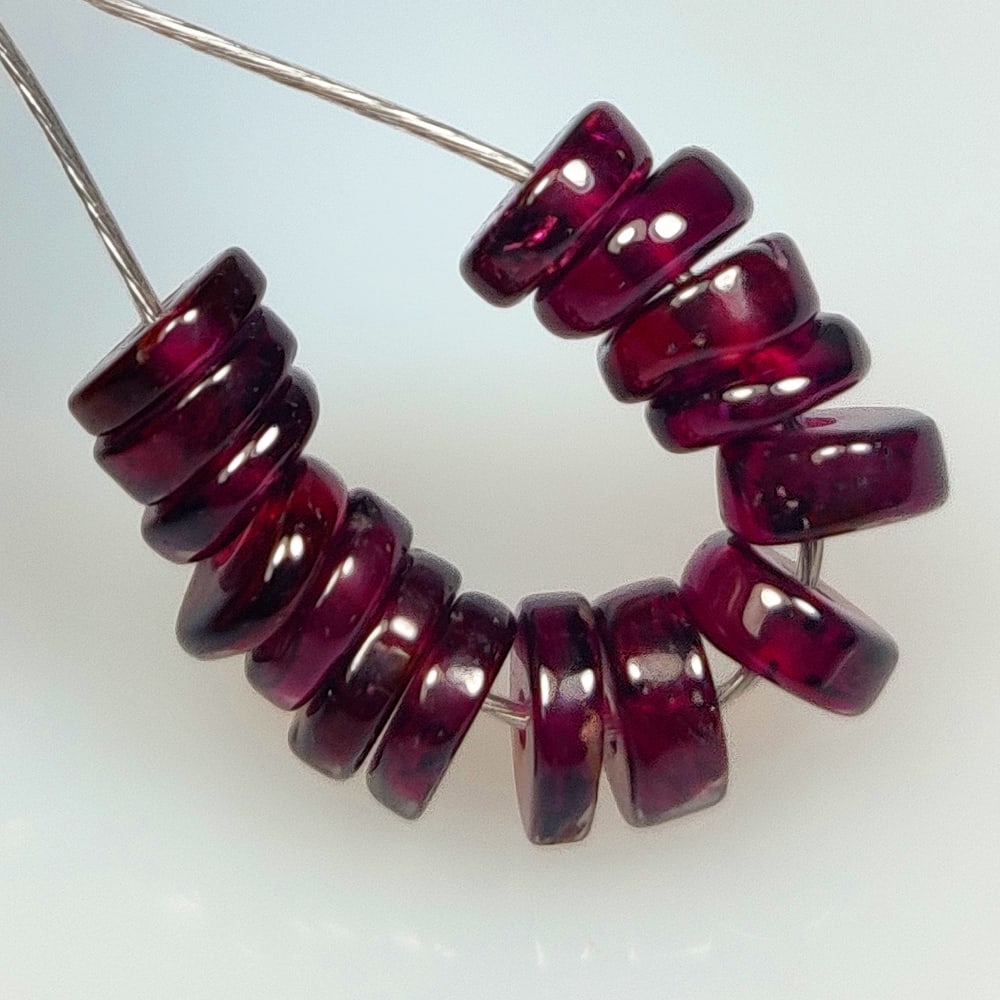 6.48 Ct Natural Almandite Garnet Round Beads: Weight - 6.48 Ct / Dimensions - 4.30 - 4.50 mm / 15 Pc's / Shape - Round Beads / Clarity - VVS / Origin - Nigeria / Treatment - None