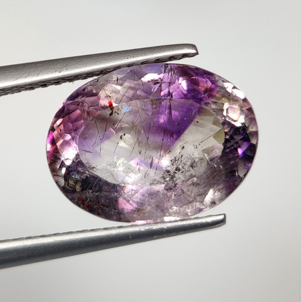 5.20 Ct Natural Rutile Amethyst Quartz Oval Cut (1 of 2)