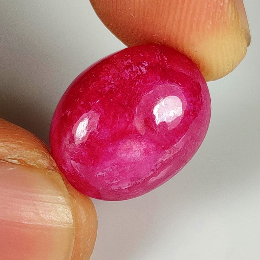 15.80 Ct Natural Pinkish Red Ruby OVal Cab (1 of 2)