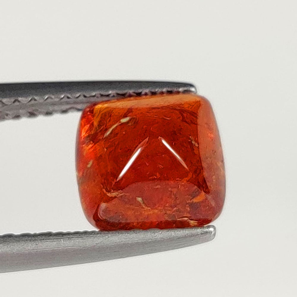 3.35 Ct Natural Orange Hessonite Garnet Sugar Loaf (1 of 2)