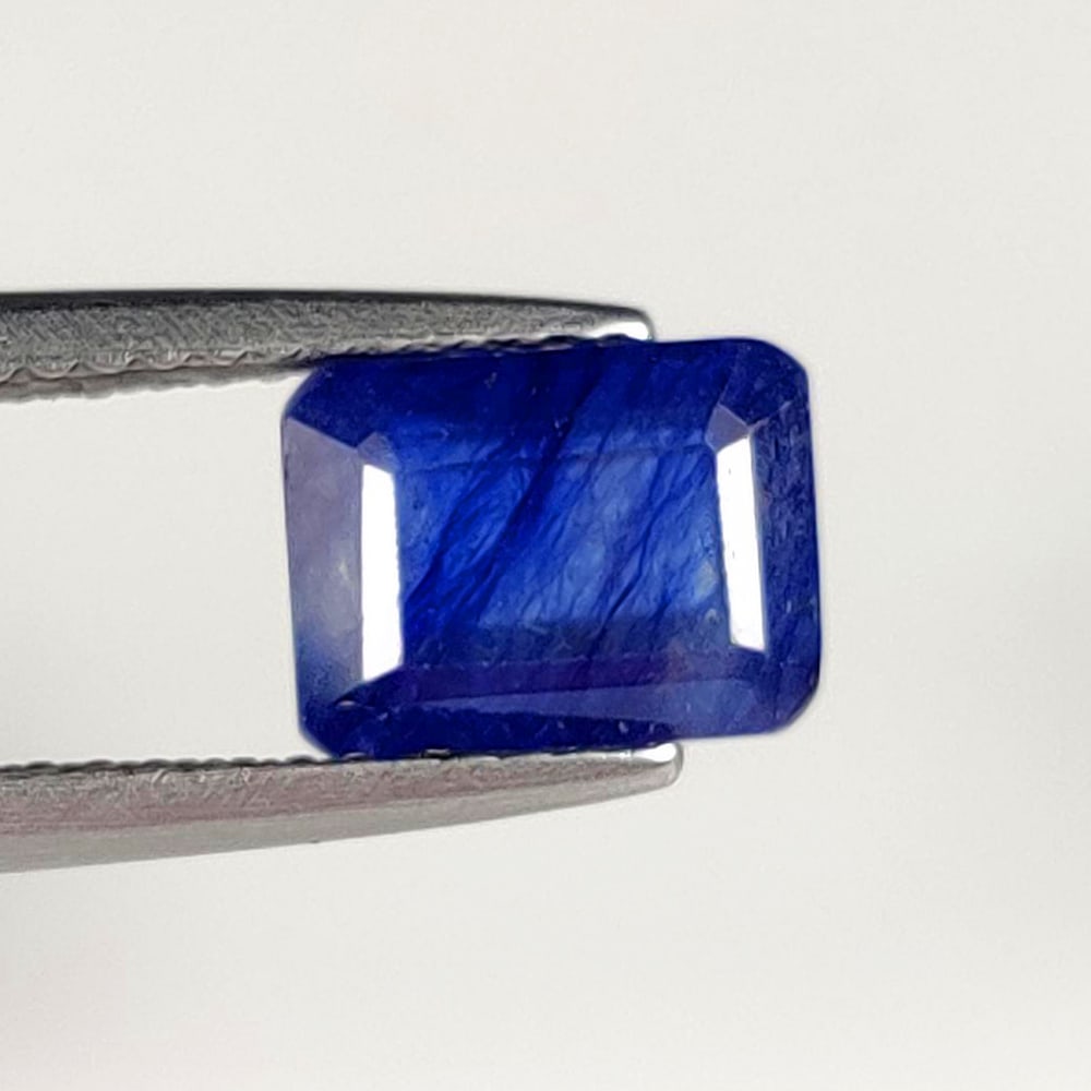 2.45 Ct Natural Blue Kyanite OCtagon Cut: Weight - 2.45 Ct / Size - 8.00 x 6.00 x 4.00 mm / Shape - Octagon Cut / Color - Blue / Clarity - SI / Origin - India / Treatment - None
