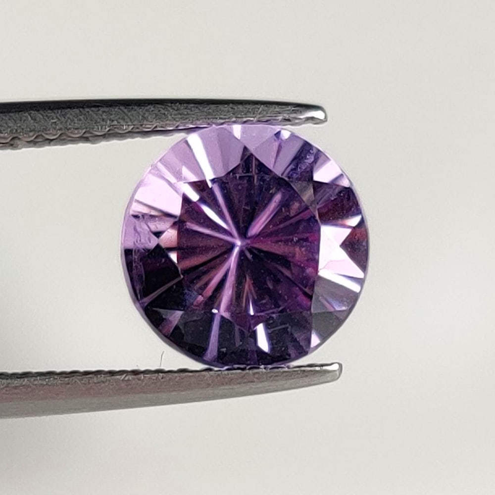 2.22 Ct Natural Purple Amethyst Round Cut: Weight - 2.22 Ct / Dimensions - 9.00 x 9.00 x 5.90 mm / Shape - Round Cut / Color - Purple / Clarity - VVS / Origin -Brazil / Treatment - Heated