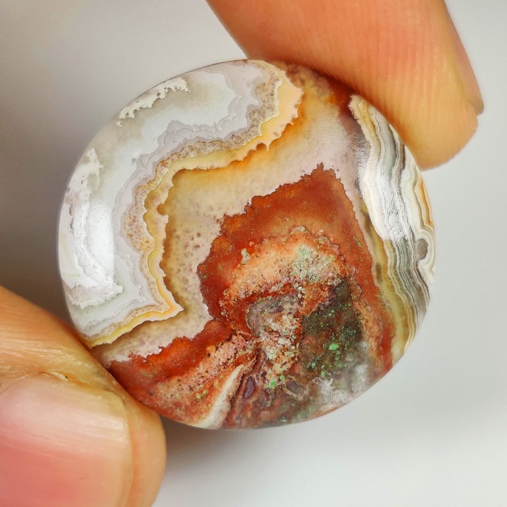22.80 Ct Natural Jasper Quartz Round Cab (1 of 2)