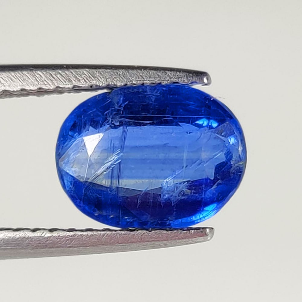 2.31 Ct Natural Blue Kyanite Oval Cut: Weight - 2.31 Ct / Size - 9.00 x 7.00 x 4.00 mm / Shape - Oval Cut / Color - Blue / Clarity - SI / Origin - India / Treatment - None