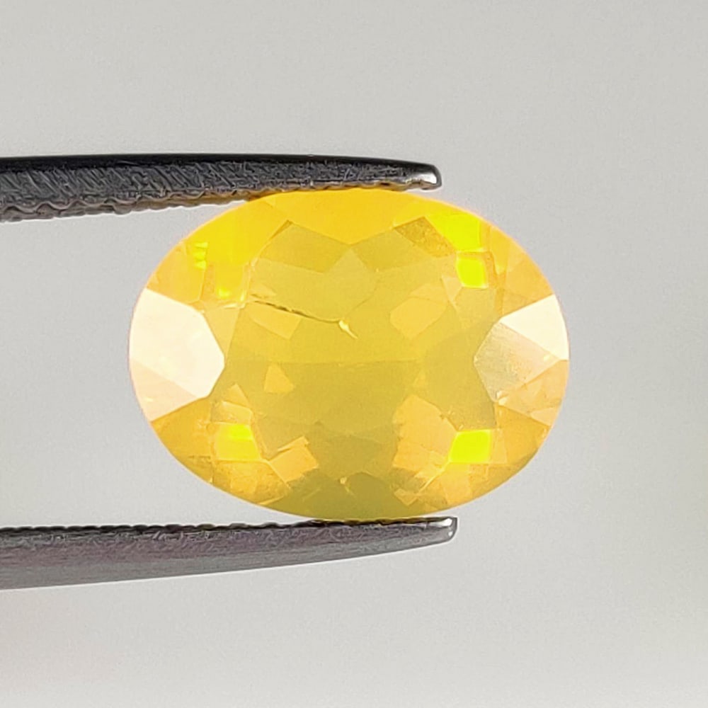 2.19 Ct Natural Mexican Fire Opal Oval Cut (1 of 2)