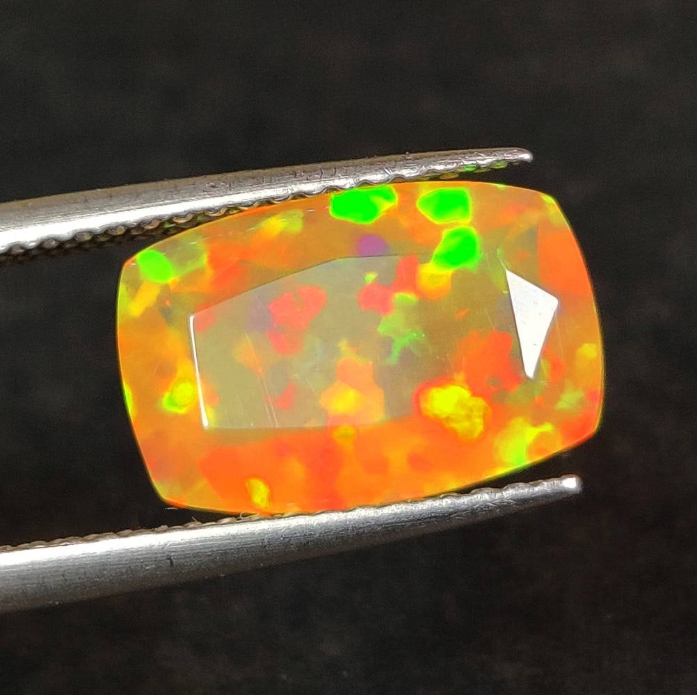2.42 Ct Natural Multicolor Welo Opal Top Fire Cushion Cut (1 of 3)