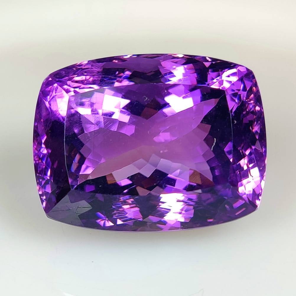 108.07 Ct Natural Purple Amethyst "High-carat" Cushion Cut (1 of 2)