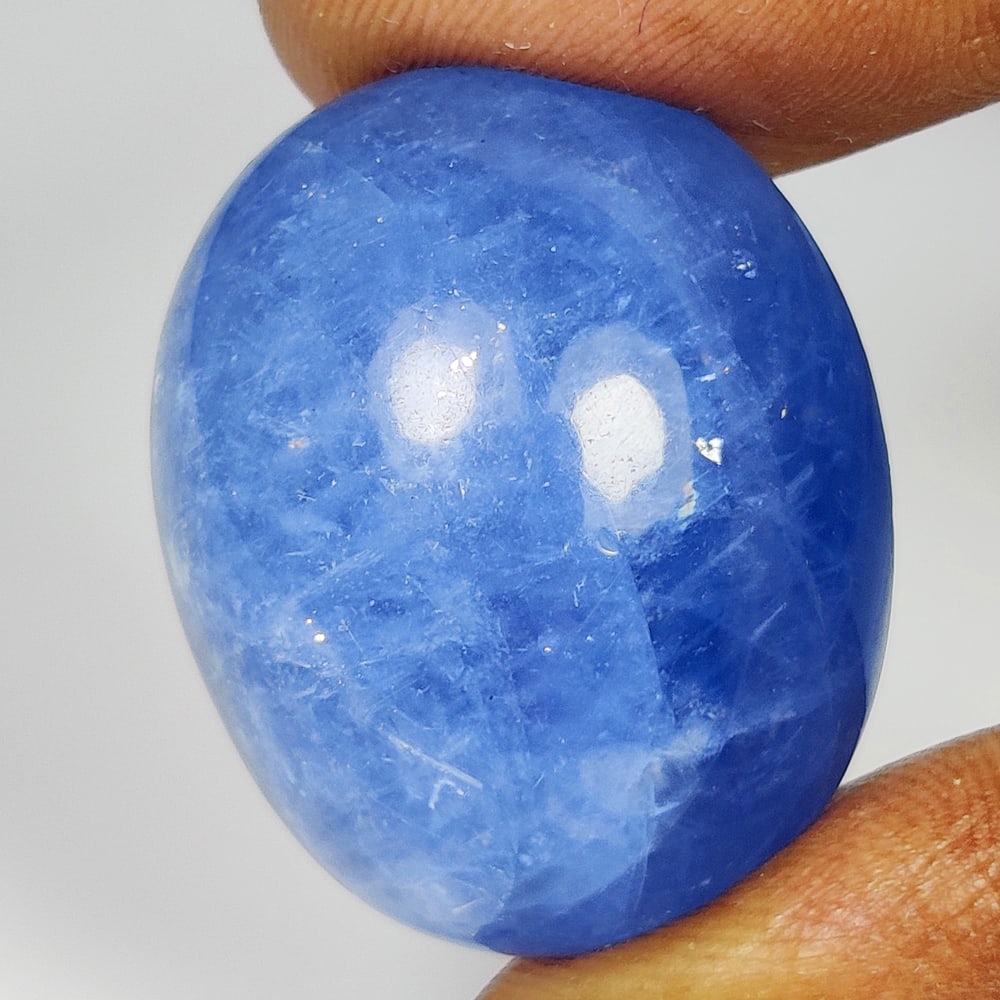 47.30 Ct Natural Blue Sapphire Oval Cab (1 of 2)