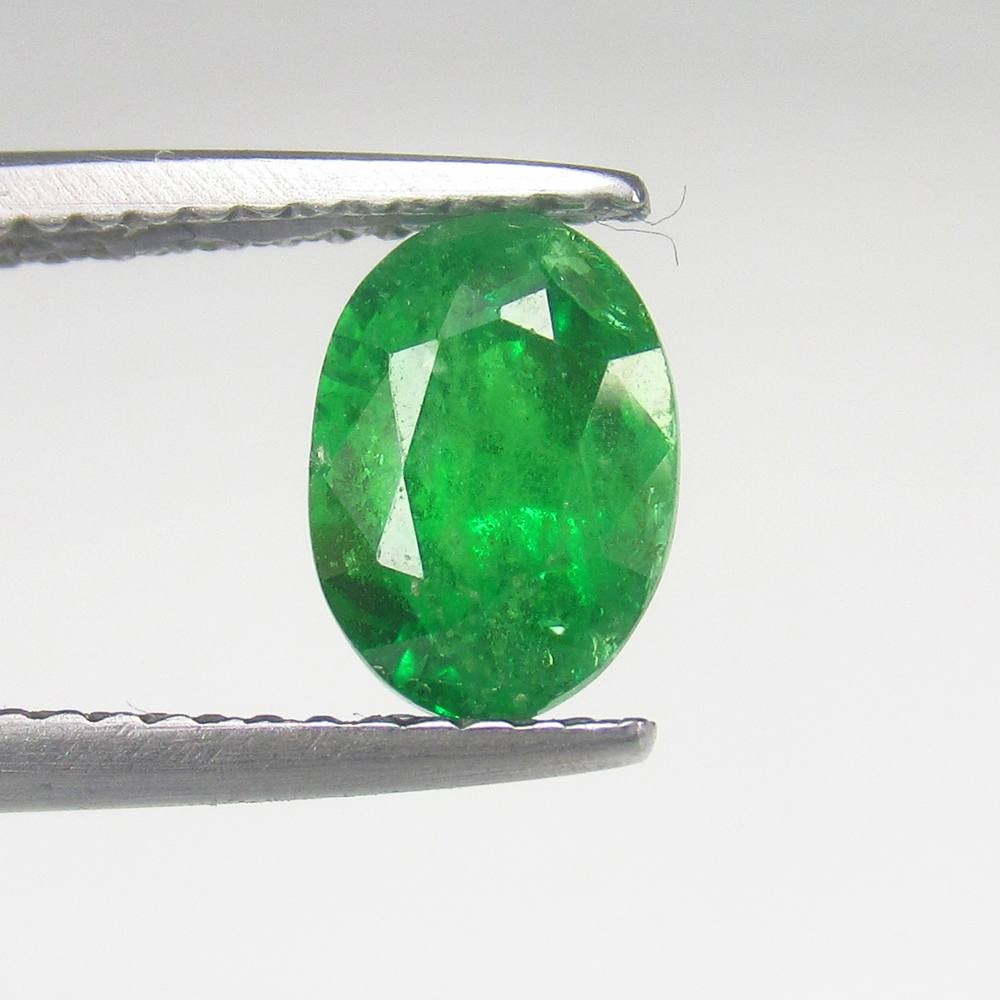 2.03 Ct Natural Green Tsavorite Oval Cut (1 of 2)