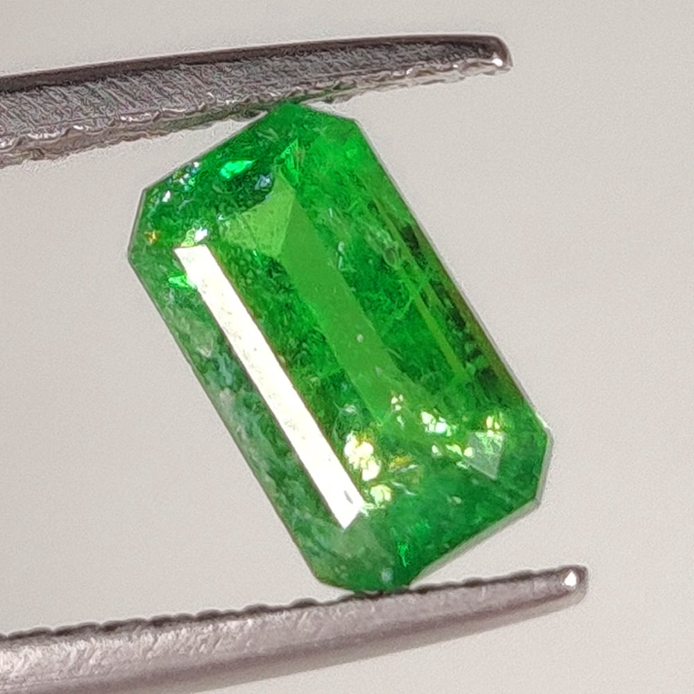 1.51 Ct Natural Green Tsavorite Emerald Cut: Weight - 1.51 Ct / Dimensions - 8.50 x 5.00 x 3.90 mm / Top Quality Luster / Excellent Emerald Cut / Origin - Brazil / Comments - None