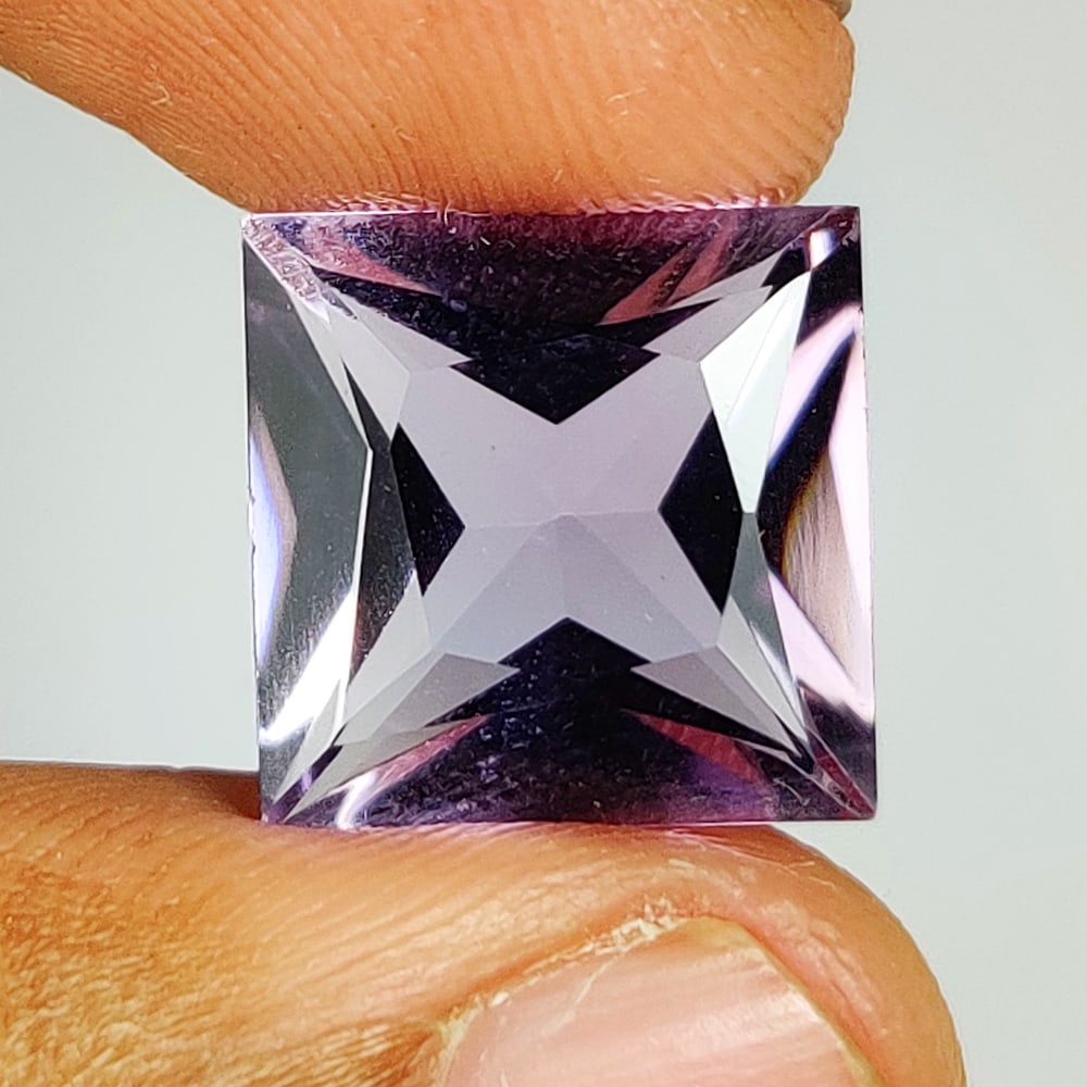 10.49 Ct Natural Purple Amethyst  Square Cut