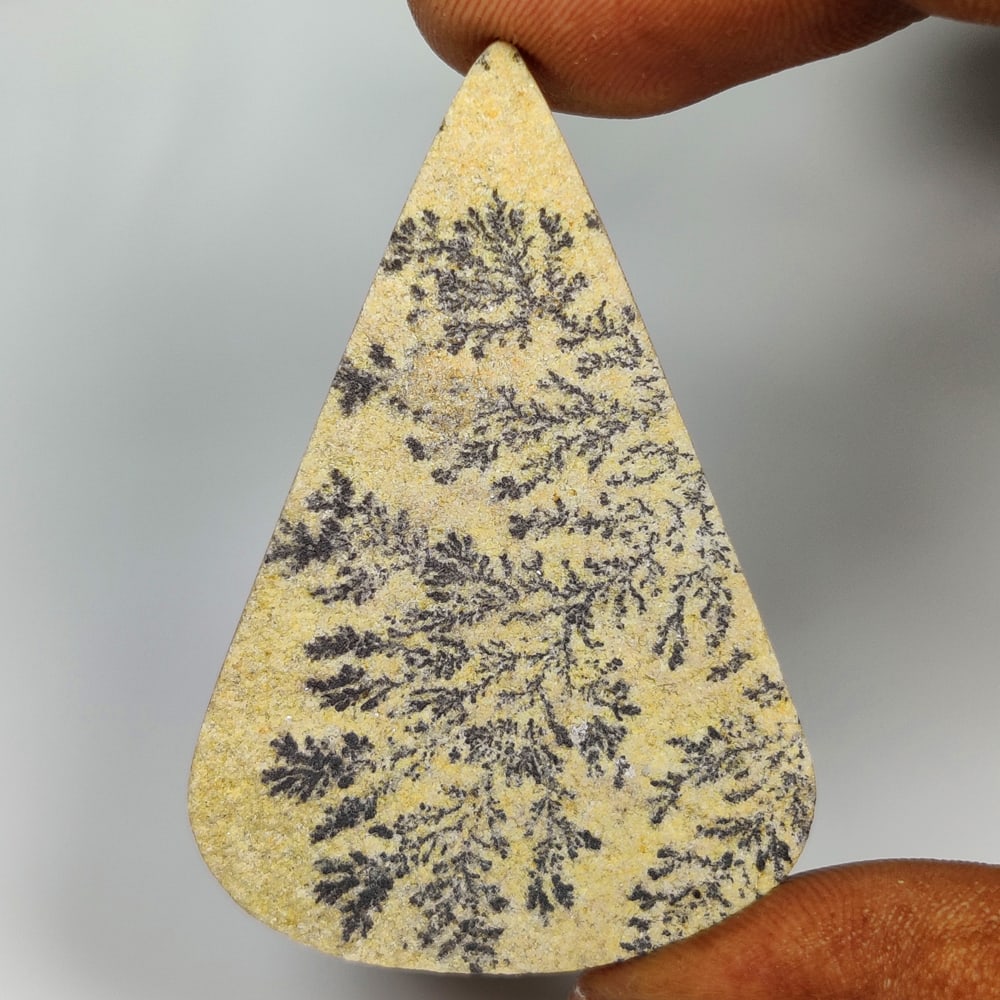 40.64 Ct Natural Agate Pear Cab (1 of 2)