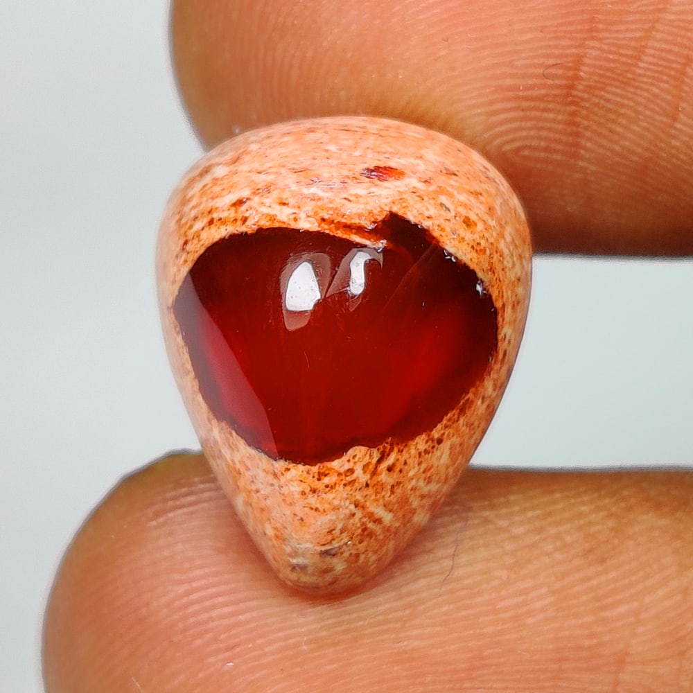 7.57 Ct Natural Opal Pear Cab: Weight - 7.57 Ct / Size - 15.50 x 12.30 x 8.60 mm / Shape - Pear Cab / Clarity - Opaque / Origin - Brazil / Treatment - None