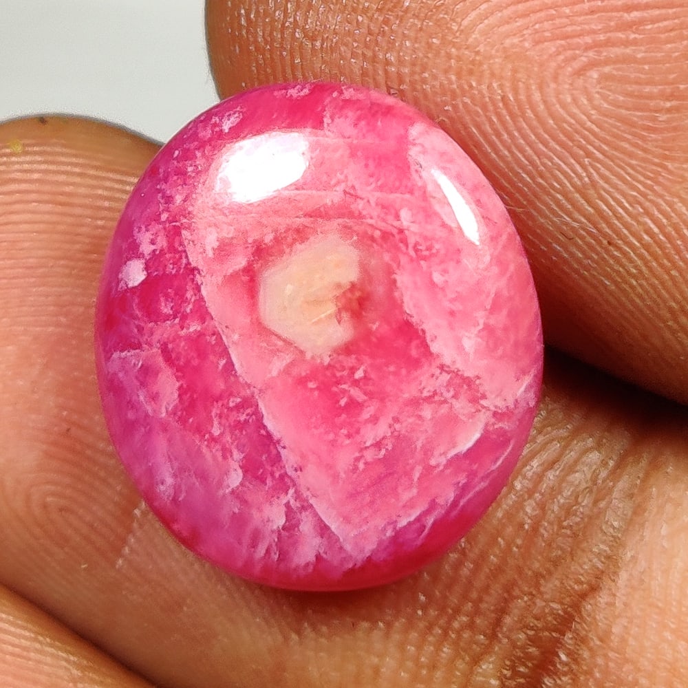 12.62 Ct Natural Pinkish Red Ruby Oval Cab (1 of 2)
