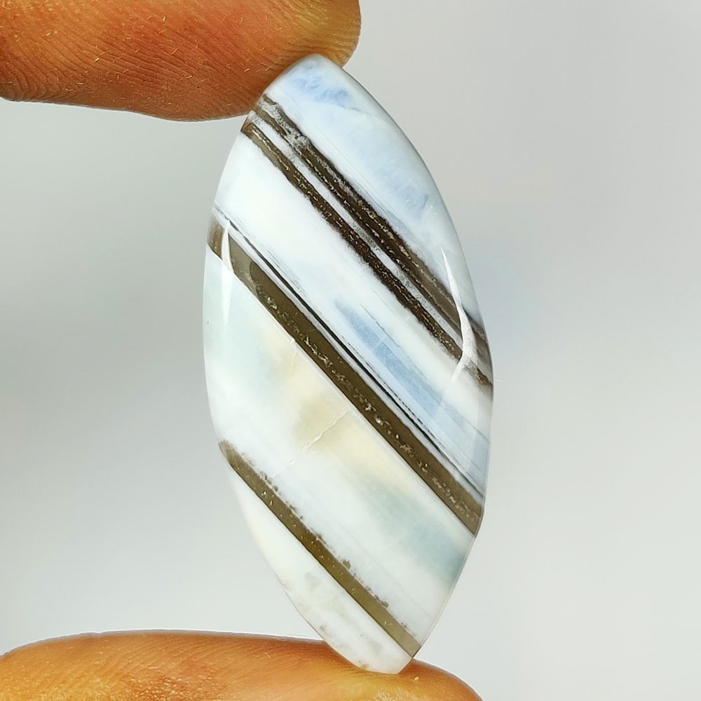 29.77 Ct Natural Blue Opal Marquise Cab (1 of 2)