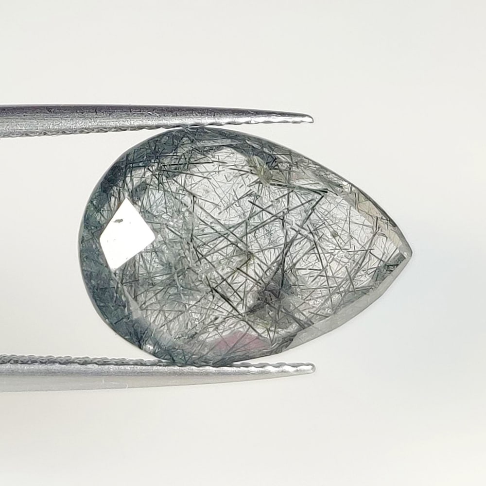 8.04 Ct Natural Rutile Quartz Pear Cut (1 of 2)