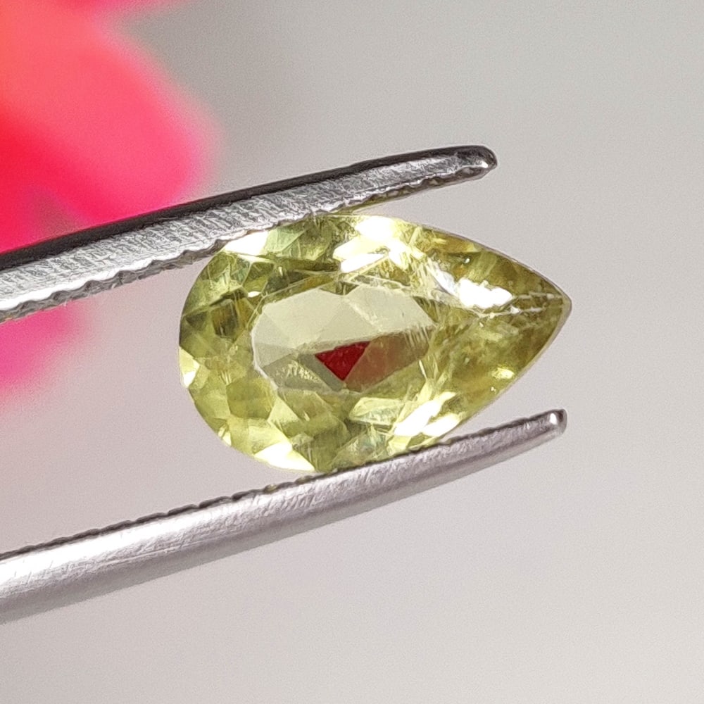 1.73 Ct Natural Diaspore Pear Cut (1 of 2)