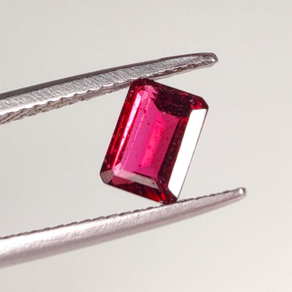 1.40 Ct Natural Almandite Garnet Octagon Cut (1 of 2)