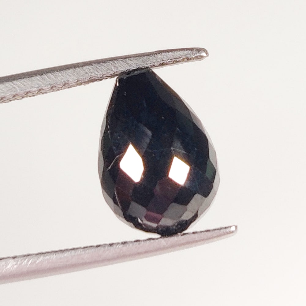 6.74 Ct Natural Black Onyx Pear Drop (1 of 2)