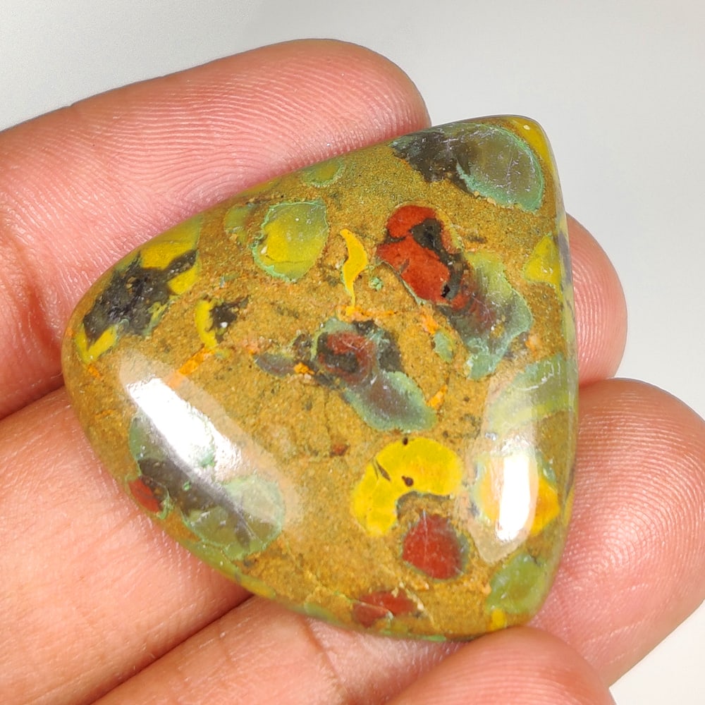 45.88 Ct Natural Jasper Quartz Pear Cab (1 of 2)