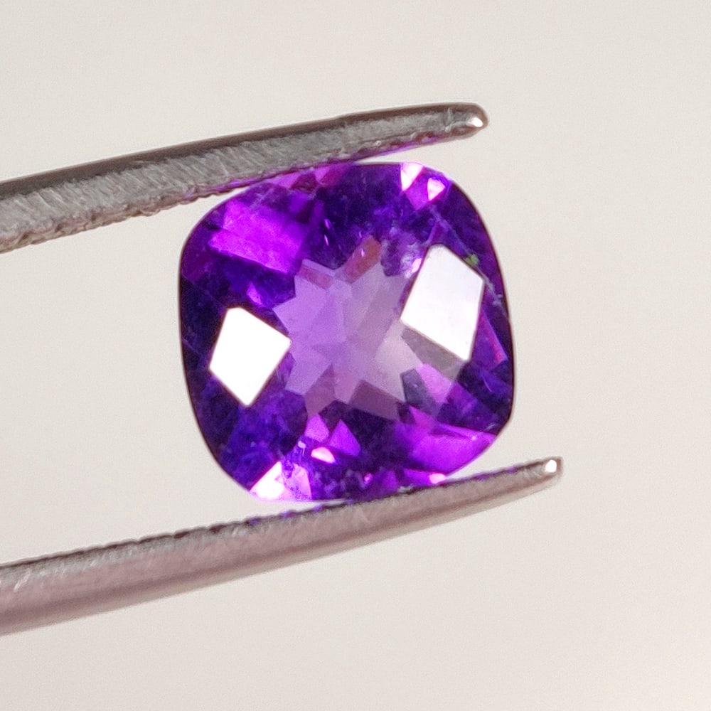 2.01 Ct Natural Purple Amethyst Cushion Cut (1 of 2)