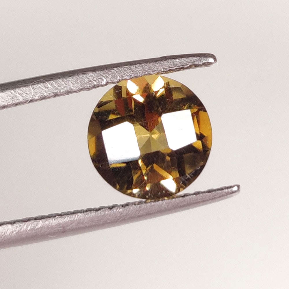1.86 Ct Natural Choco Smoky Quartz Round Cut (1 of 2)