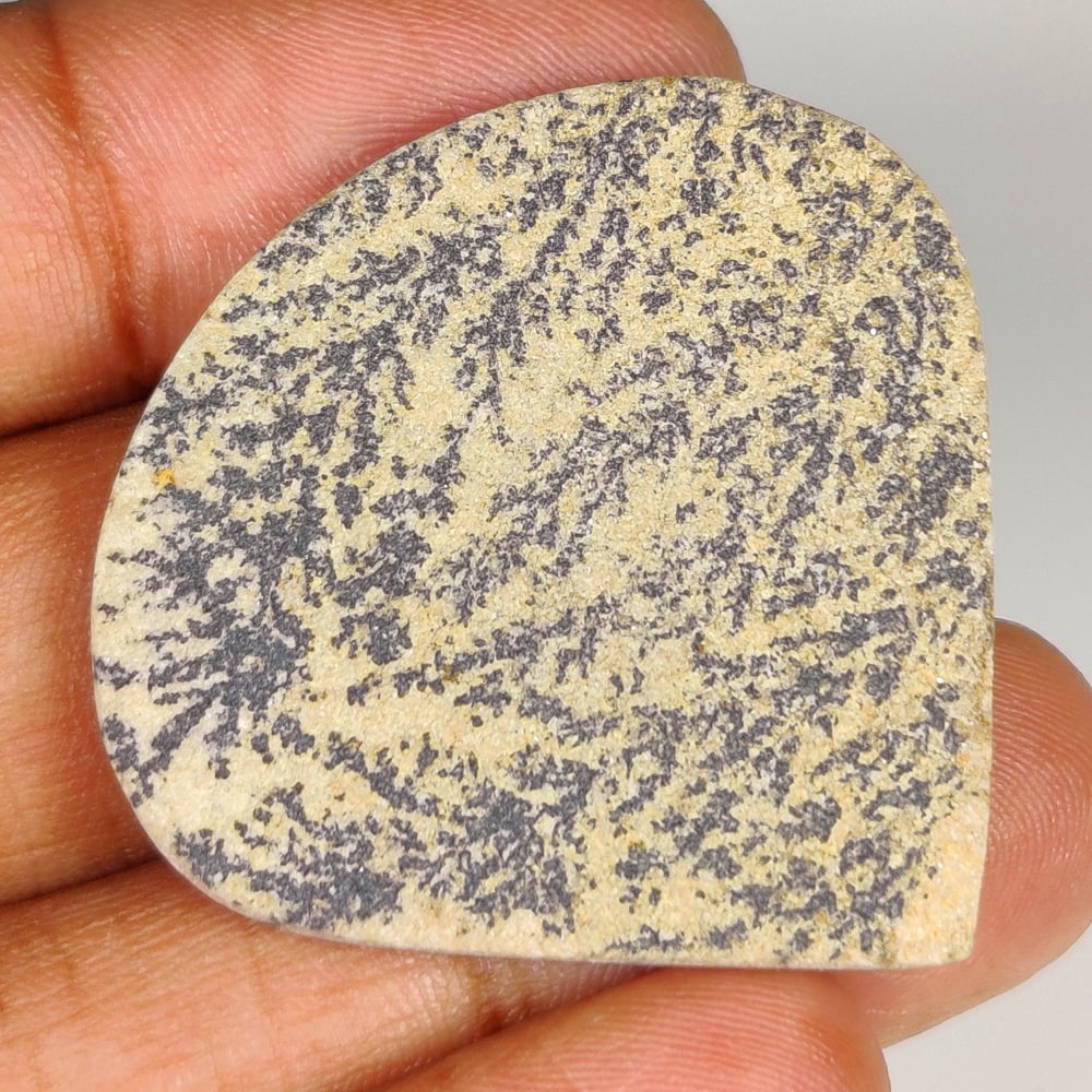 48.75 Ct Natural Dendrite Agate Pear Cab (1 of 2)