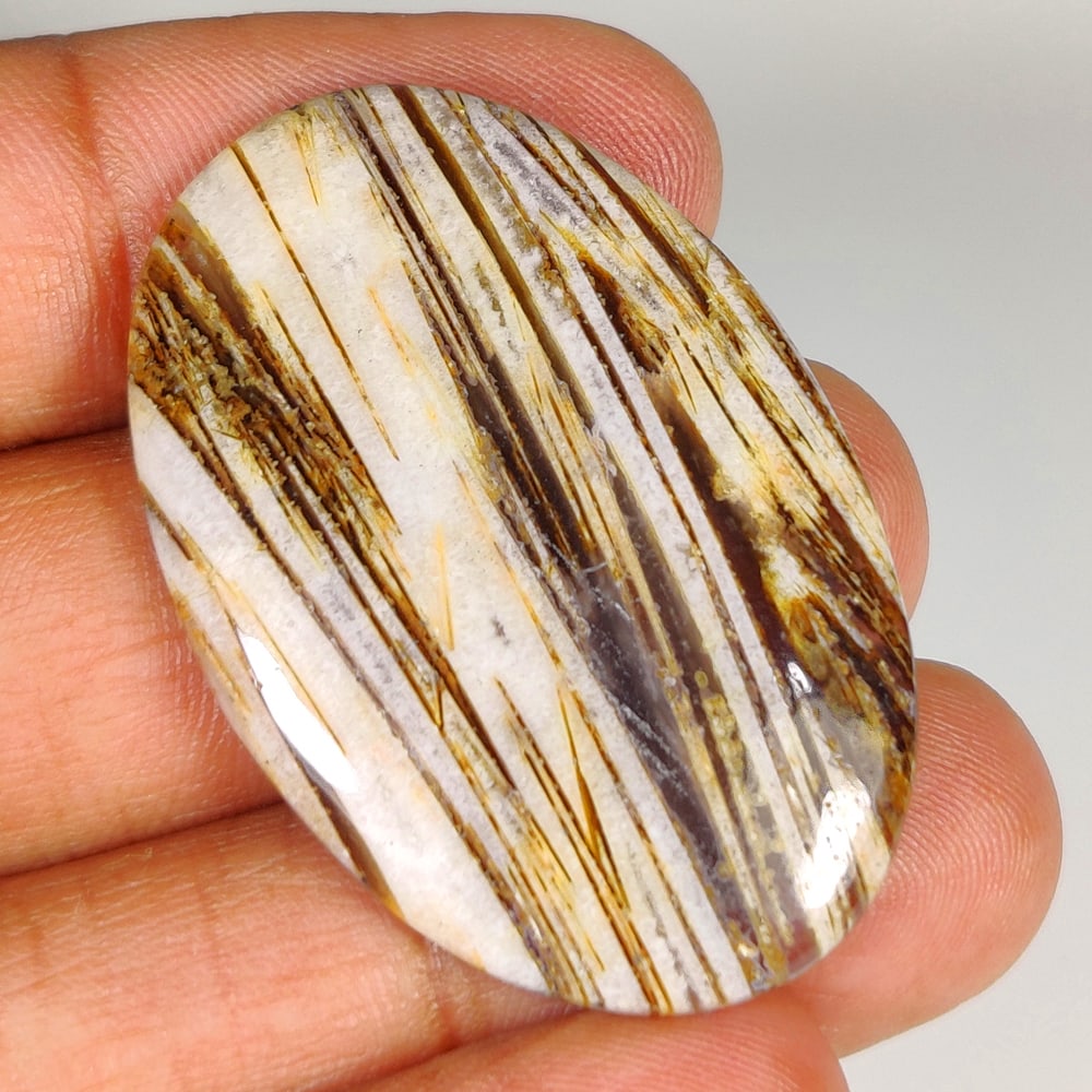 44.41 Ct Natural Jasper Quartz Oval cab (1 of 2)
