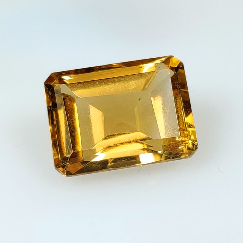 7.81 Ct Natural Yellow Citrine Emerald Cut (1 of 3)