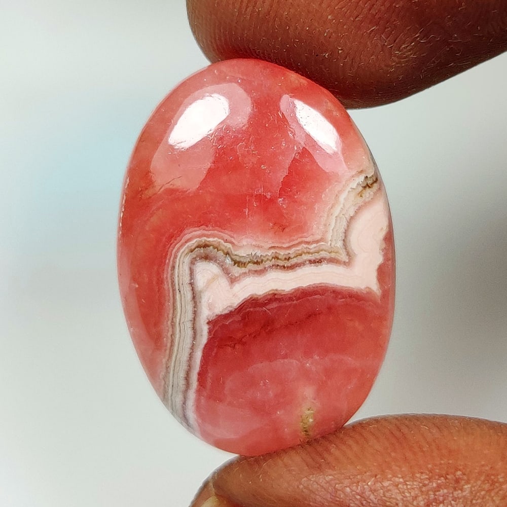 23.05 Ct Natural Pink Rhodochrosite Oval Cab (1 of 2)
