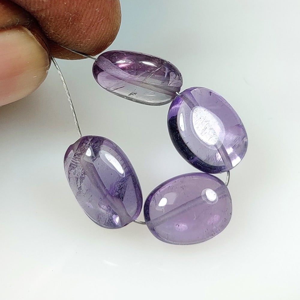 11.50 Ct Natural Purple Amethyst Oval beads (1 of 2)