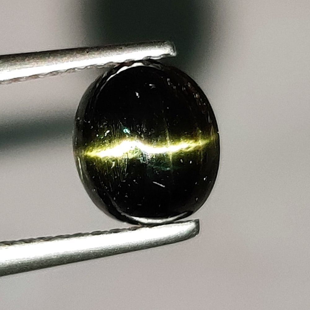 2.47 Ct Natural Sharp Line Kornerupine Cat'seye Oval Cab (1 of 2)