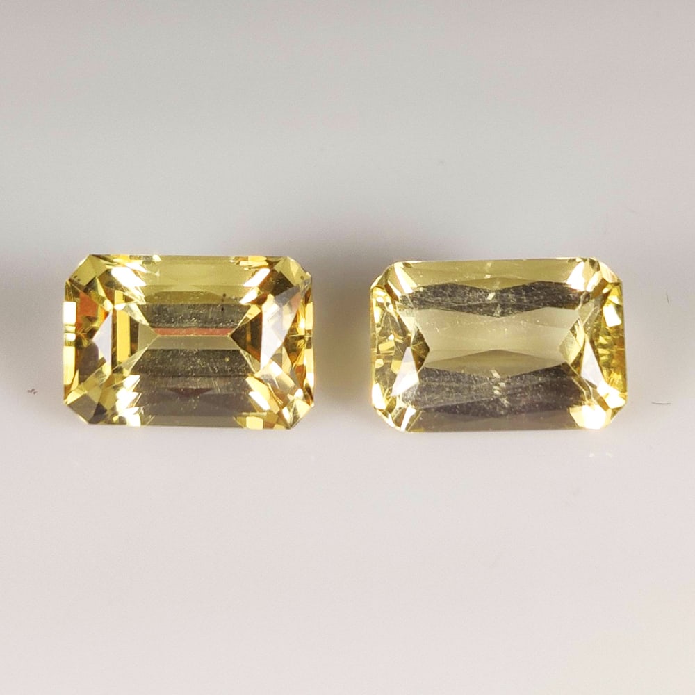 8.55 Ct Natural Scapolite Octagon Cut Pair: Weight - 8.55 Ct / Dimensions - 12.00 x 8.00 x 5.60 mm / 2 Pc's / Top Class Quality / Octagon Cut / Origin - Brazil / Treatment - None