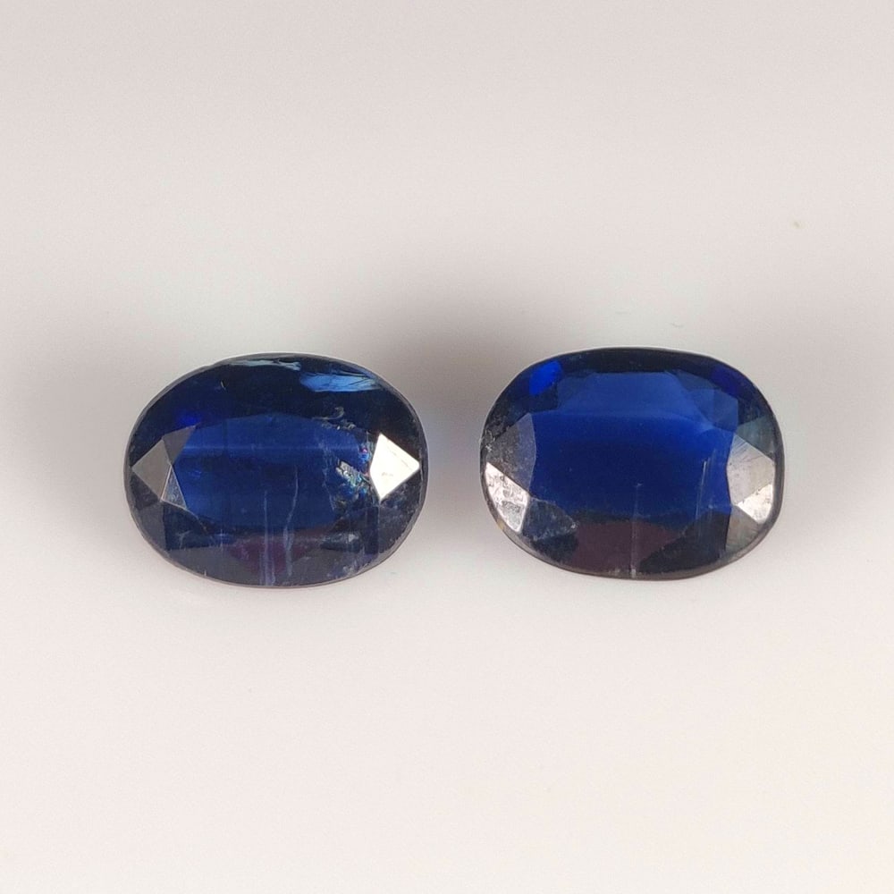 4.40 Ct Natural Blue Kyanite Oval Cut Pair (1 of 2)