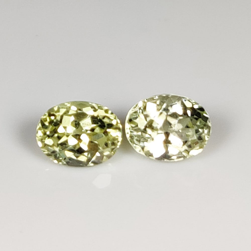 3.35 Ct Natural Sillimanite Oval Cut Pair (1 of 2)
