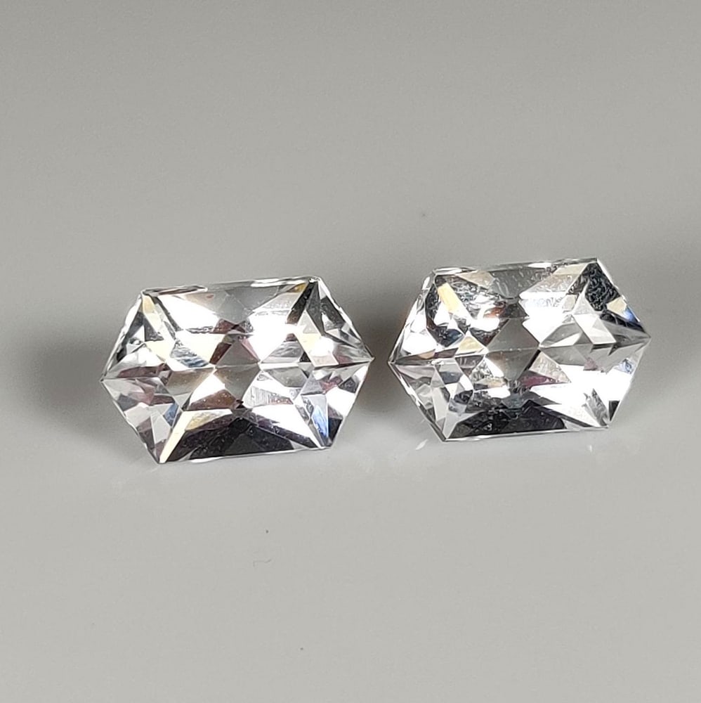 4.32 Ct Natural Goshnite Fancy Cut Pair (1 of 2)