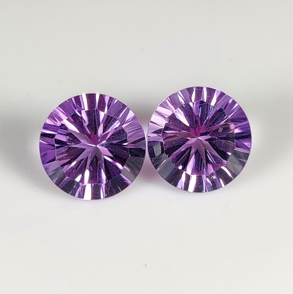 6.36 Ct Natural Purple Amethyst Round Cut (1 of 2)
