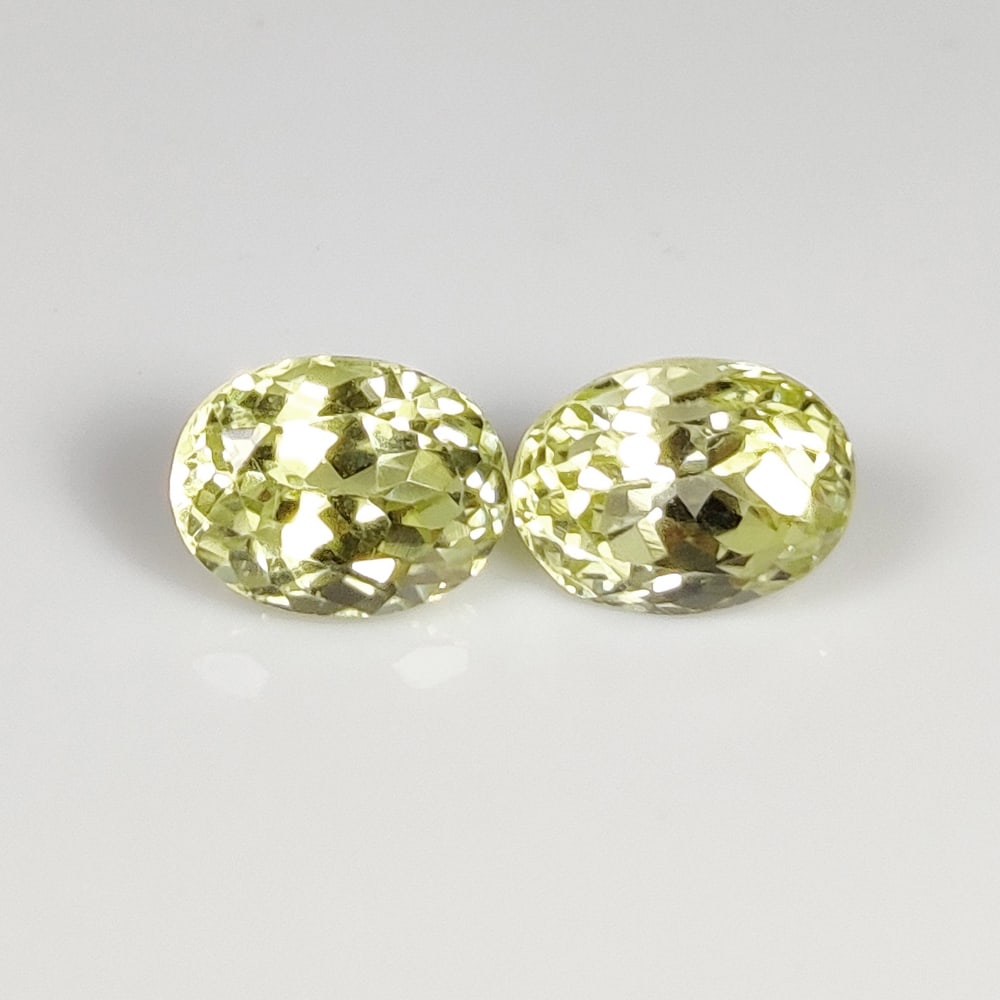 3.60 Ct Natural Sillimanite Oval Cut Pair (1 of 2)