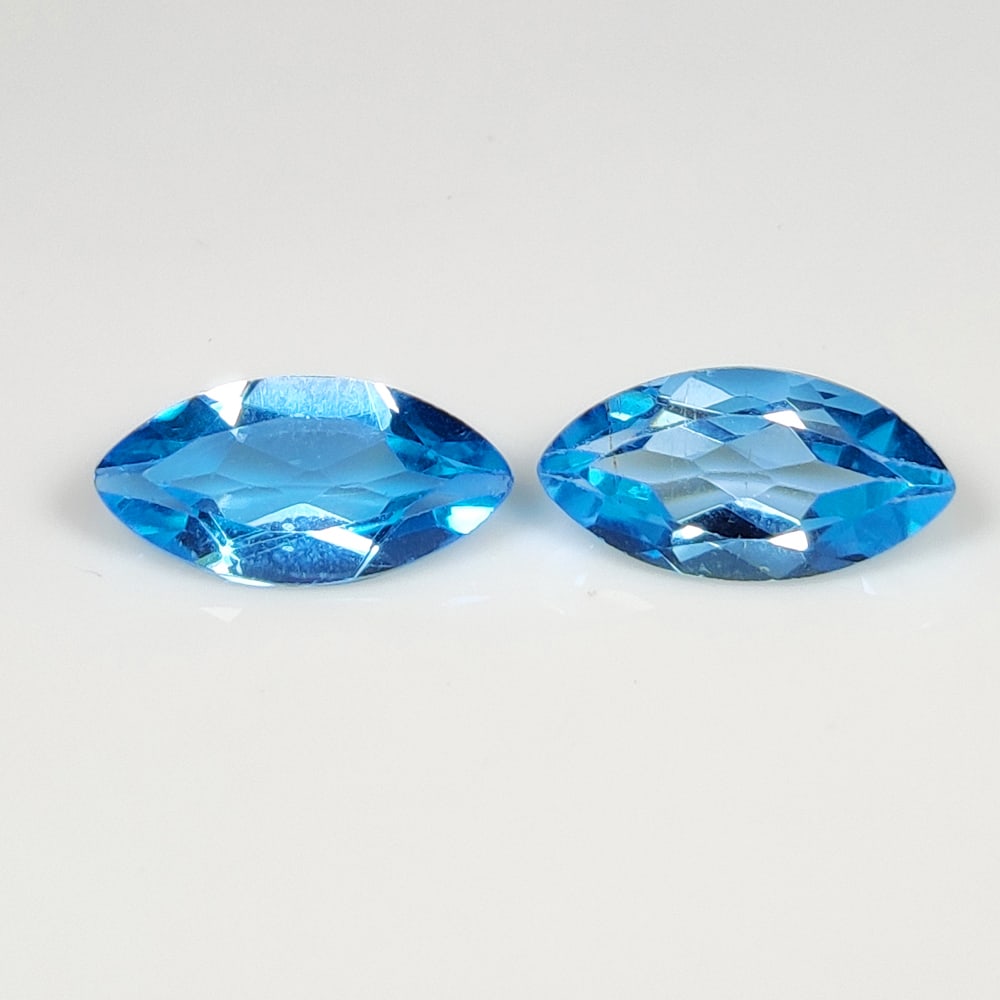 4.21 Ct Natural Blue Topaz Marquise Cut Pair (1 of 2)