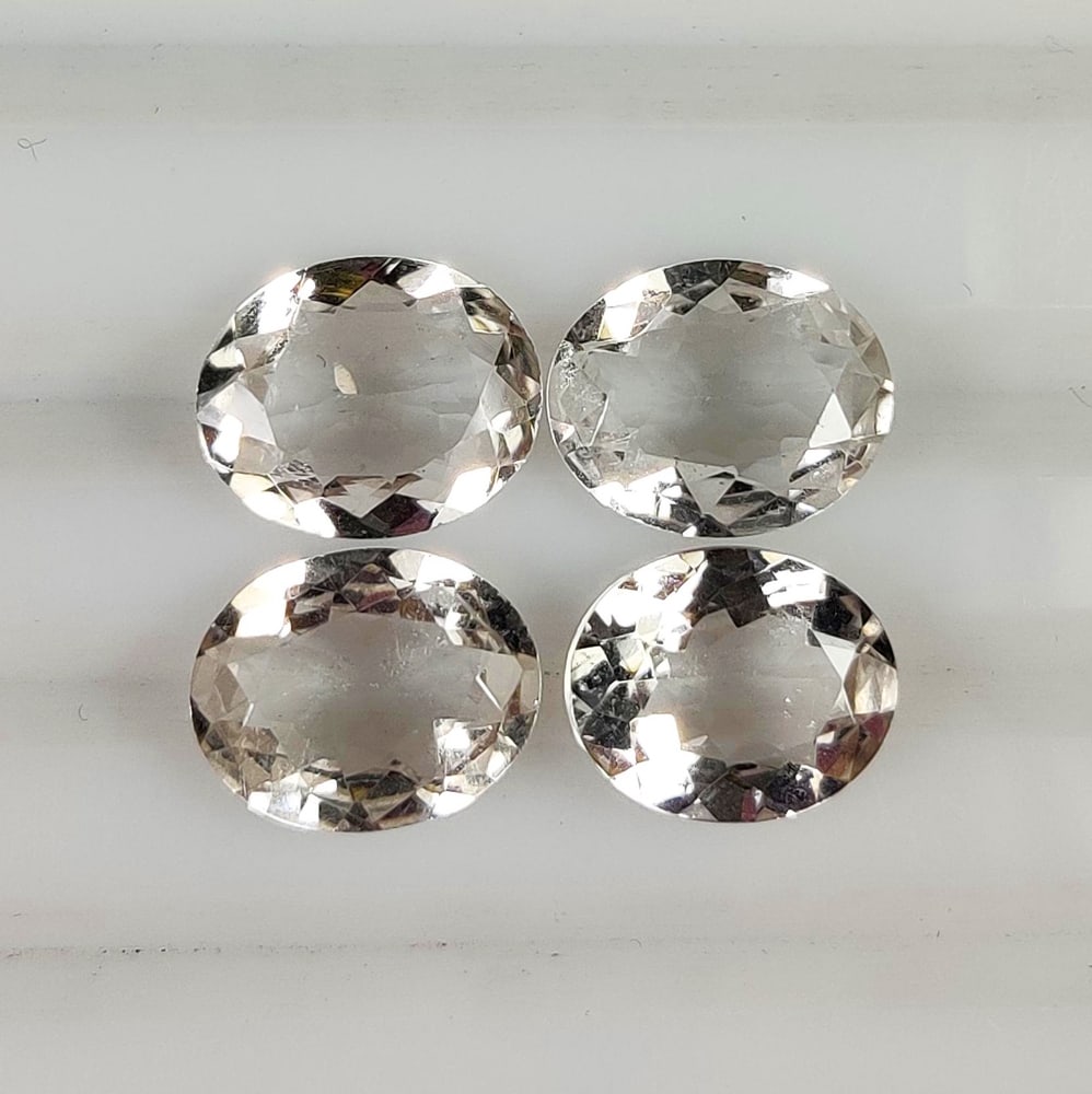 9.40 Ct Natural Imperial Topaz Oval Cut Set (1 of 2)