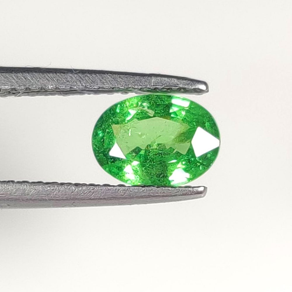 1.05 Ct Natural Green Tsavorite Oval Cut (1 of 2)