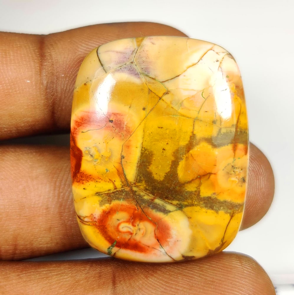 49.06 Ct Natural Bird Eye Jasper Quartz Cushion Cab (1 of 2)