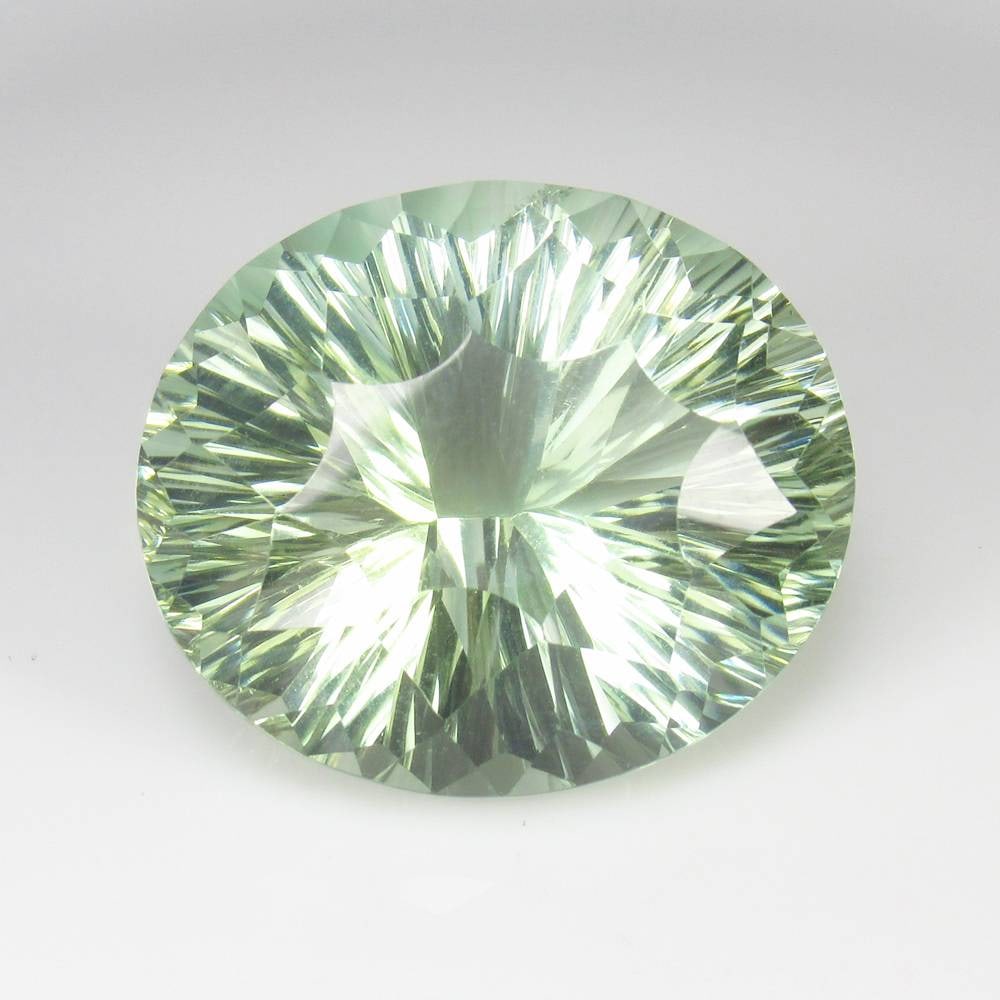54.57 Ct Natural Green Amethyst Oval Cut (1 of 3)