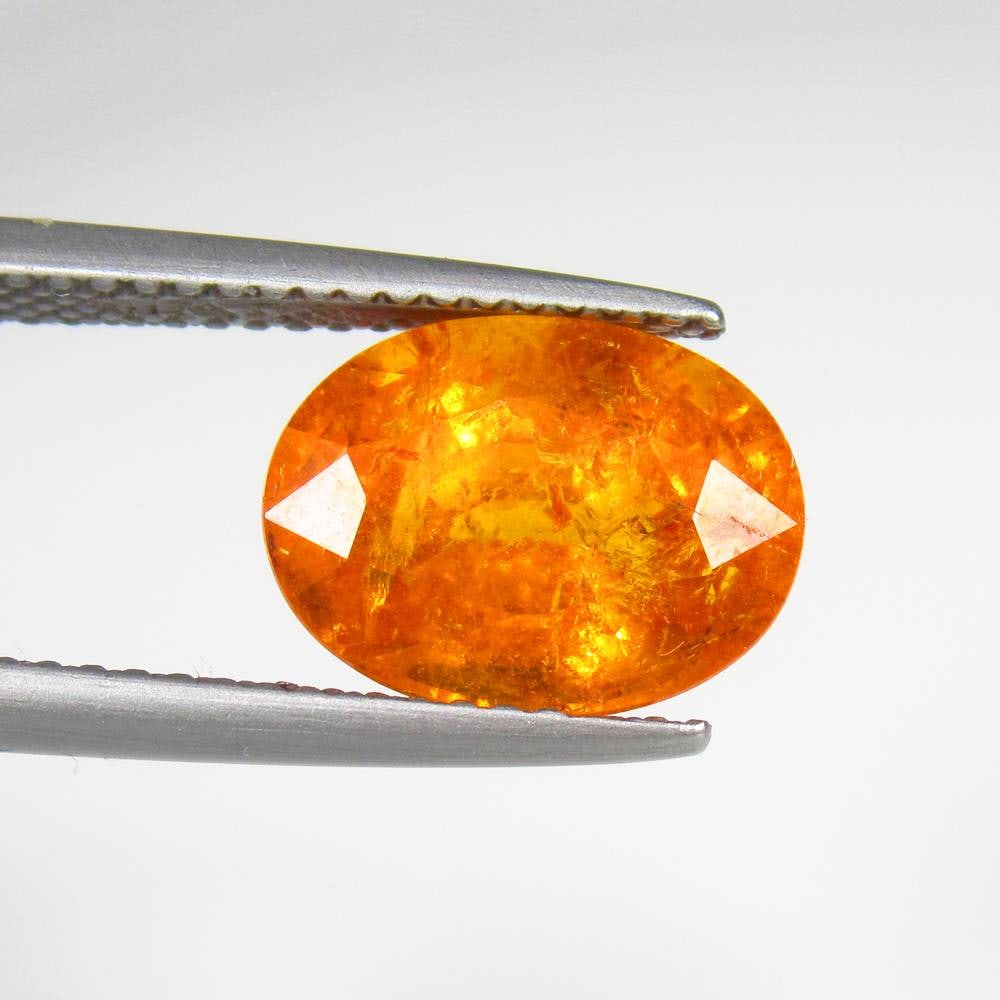 5.03 Ct Natural Orange Spessarite Garnet Oval Cut (1 of 2)
