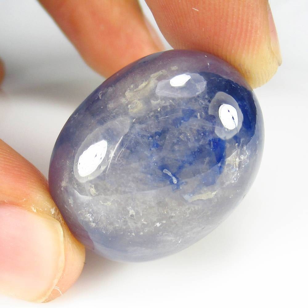 78.55 Ct Natural Blue Sapphire Oval Cab (1 of 2)
