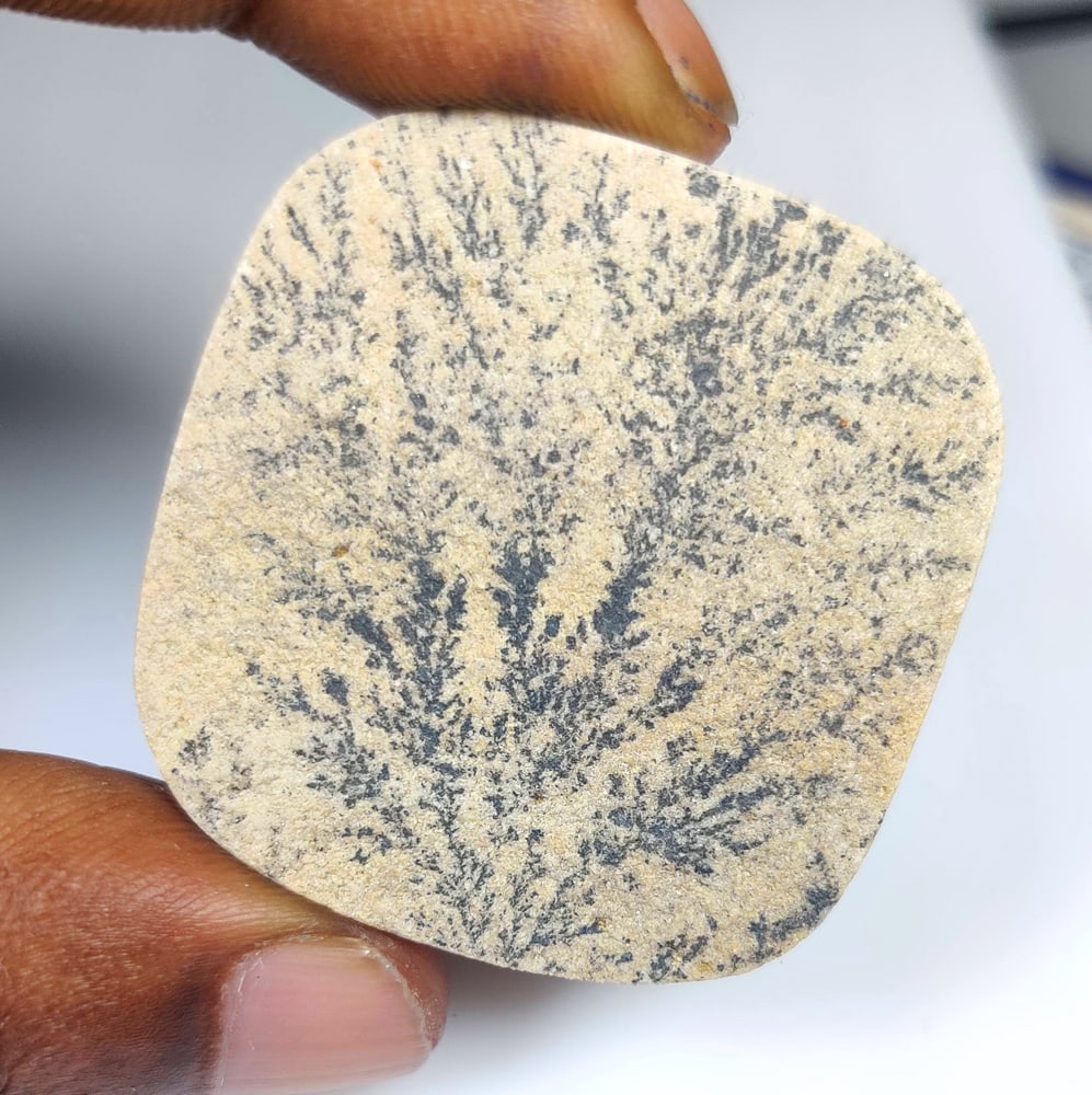 56.75 Ct Natural Psilomelane Dendrite Cushion Cab (1 of 2)